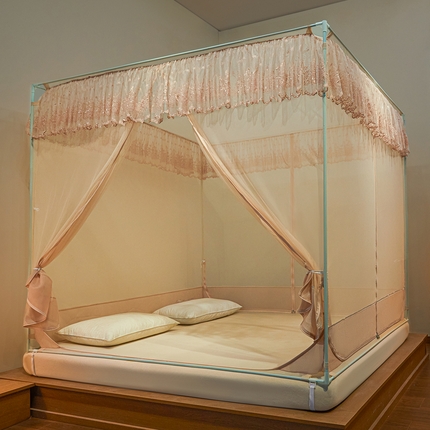 91家纺网 家纺一手货源 找家纺 （总）飞轮海2025春夏新款坐床式全包蚊帐-t55