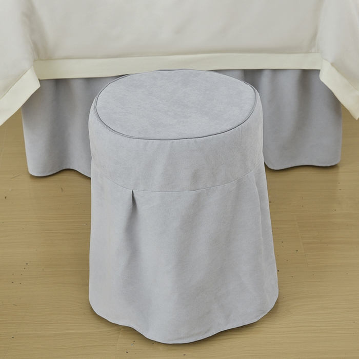 91家纺网 家纺一手货源 找家纺 不打烊家纺 2025新款贡棉美 容床罩印花款-花千城（支持logo定制）花千城米白色拼玉色