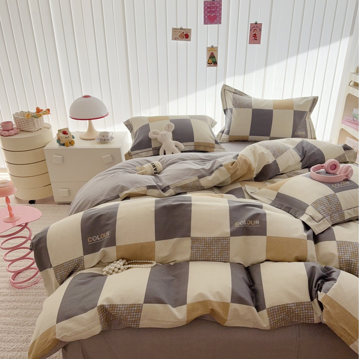 91家纺网 家纺一手货源 找家纺 于果 2025新款全棉13370四件套 雅格