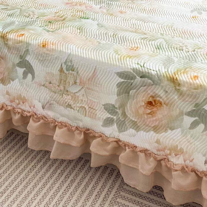 91家纺网 家纺一手货源 找家纺 手艺人家纺 2025新款精美蕾丝花边款夹棉绗缝炕盖榻榻米炕垫防滑炕垫炕盖榻榻米炕垫榻榻米垫床盖榻榻米炕盖炕垫KH01-KH27 KH06