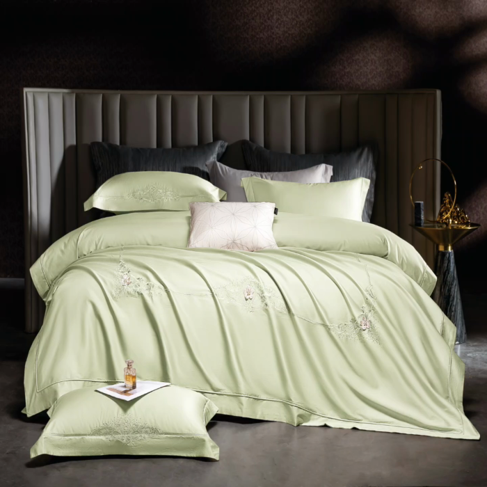 91家纺网 家纺一手货源 找家纺 （总）诗黛尔2025春夏新款全棉长绒棉刺绣四件套--巴洛克系列