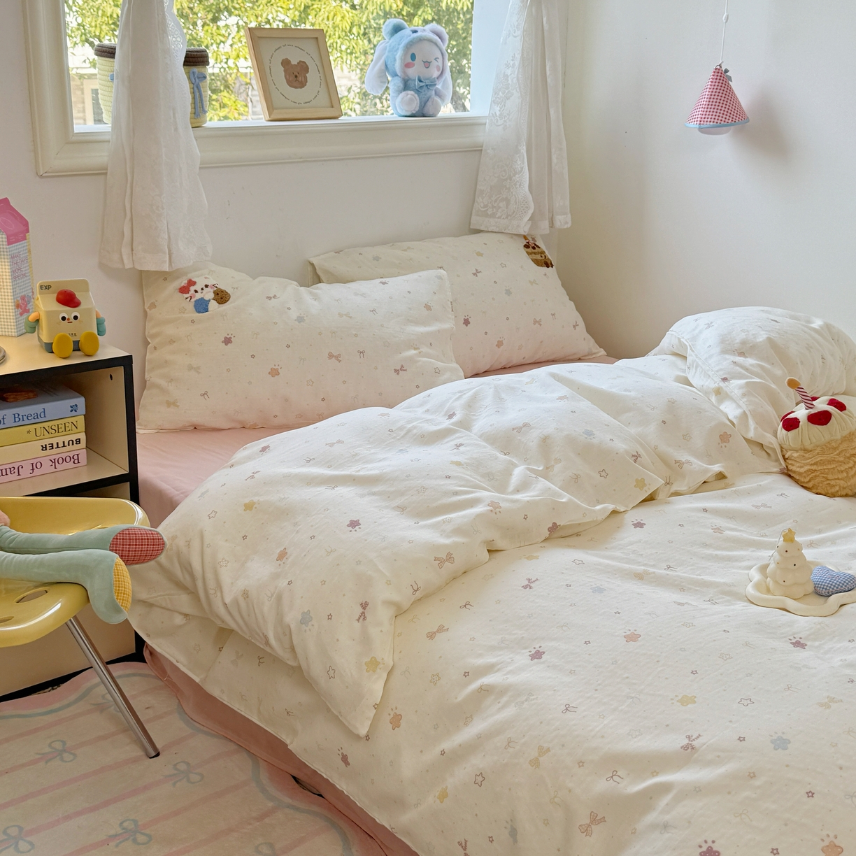 91家纺网 家纺一手货源 找家纺 （总）澳萝拉2025春夏新款全棉纯棉双层纱毛巾绣四件套