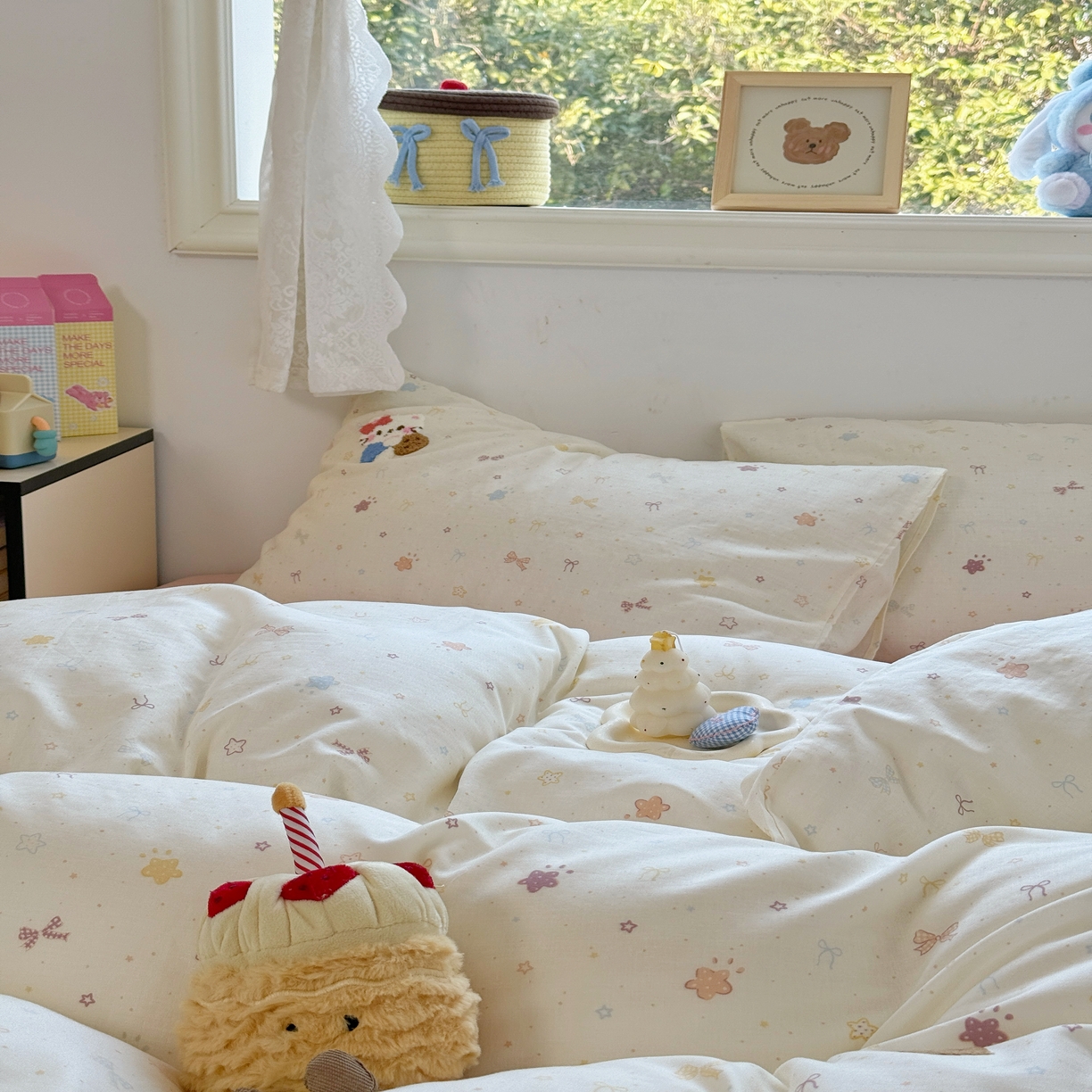 91家纺网 家纺一手货源 找家纺 （总）澳萝拉2025春夏新款全棉纯棉双层纱毛巾绣四件套