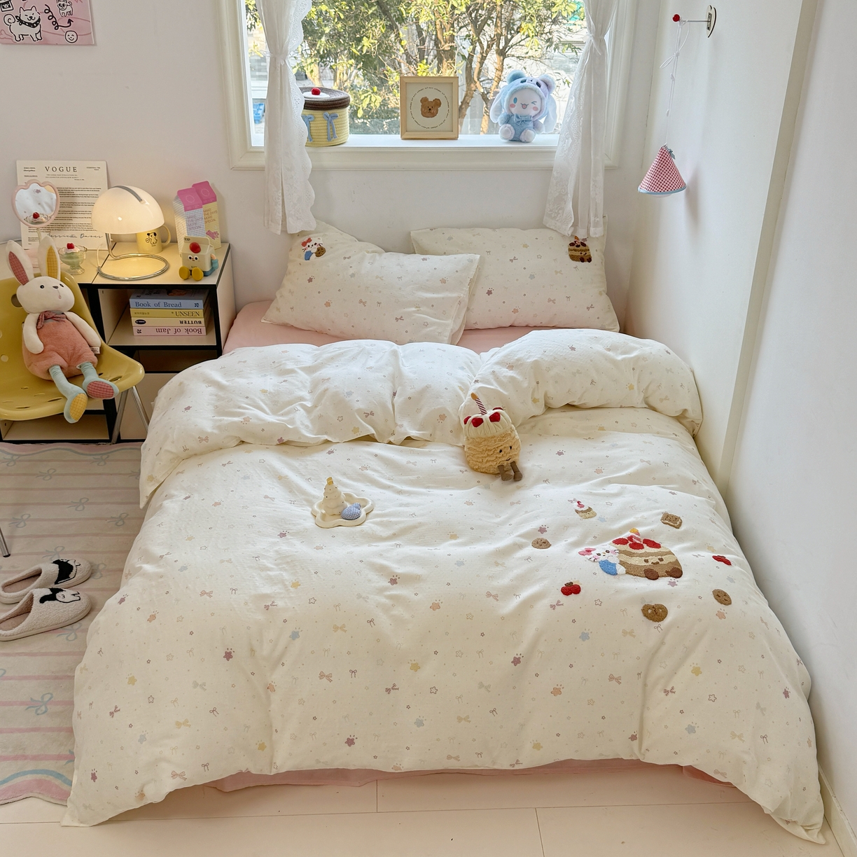 91家纺网 家纺一手货源 找家纺 （总）澳萝拉2025春夏新款全棉纯棉双层纱毛巾绣四件套