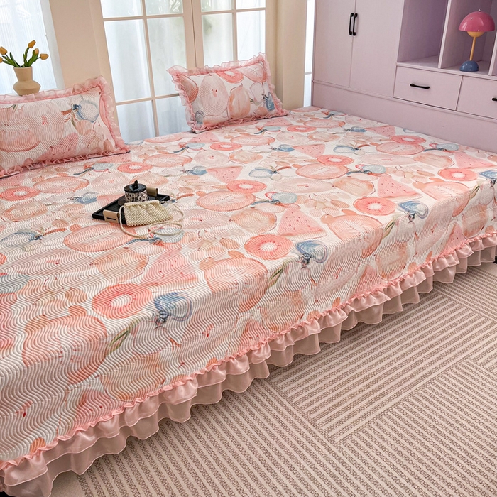 91家纺网 家纺一手货源 找家纺 手艺人家纺 2025新款精美蕾丝花边款夹棉绗缝炕盖榻榻米炕垫防滑炕垫炕盖榻榻米炕垫榻榻米垫床盖榻榻米炕盖炕垫KH01-KH27 KH08