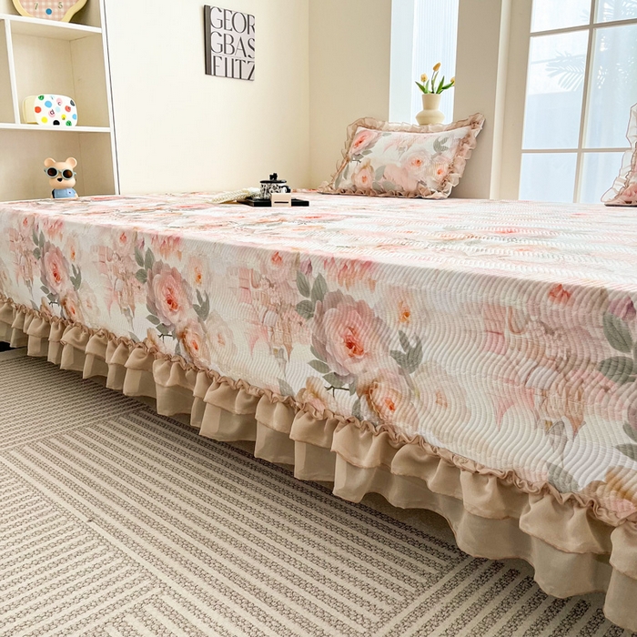 91家纺网 家纺一手货源 找家纺 手艺人家纺 2025新款精美蕾丝花边款夹棉绗缝炕盖榻榻米炕垫防滑炕垫炕盖榻榻米炕垫榻榻米垫床盖榻榻米炕盖炕垫KH01-KH27 KH07