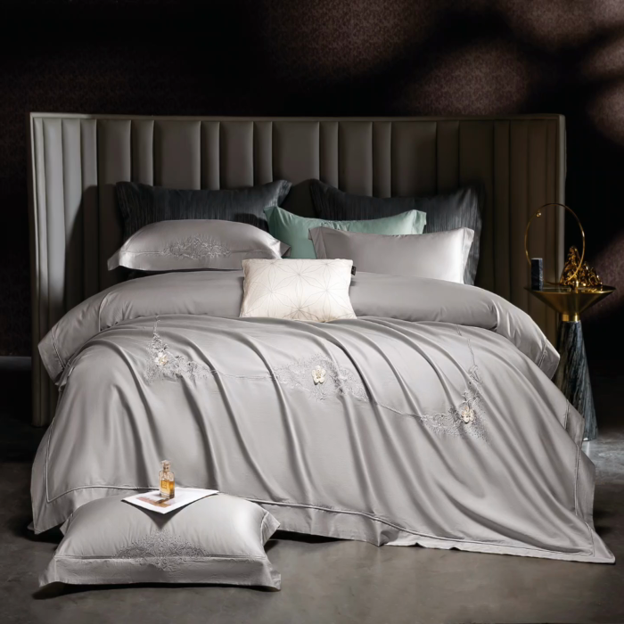 91家纺网 家纺一手货源 找家纺 （总）诗黛尔2025春夏新款全棉长绒棉刺绣四件套--巴洛克系列