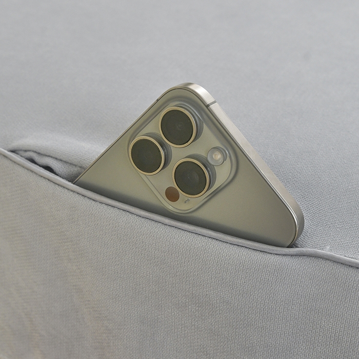 91家纺网 家纺一手货源 找家纺 不打烊家纺 2025新款贡棉美 容床罩印花款-花千城（支持logo定制）  花千城卡其色拼灰色