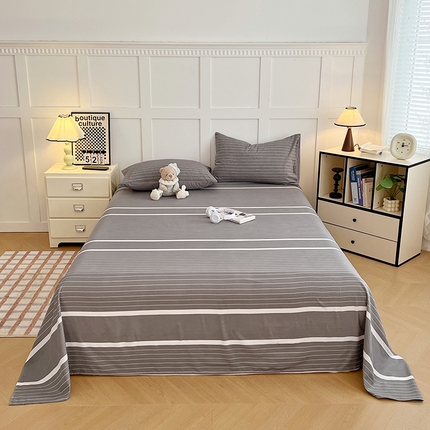 91家纺网 家纺一手货源 找家纺 曼陀罗2025新款无印风床单 威斯汀