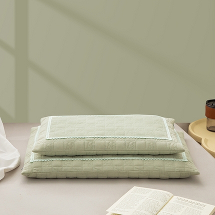 91家纺网 家纺一手货源 找家纺 （总）2025新款新品 蕾丝提花回形系列全荞麦枕头枕芯