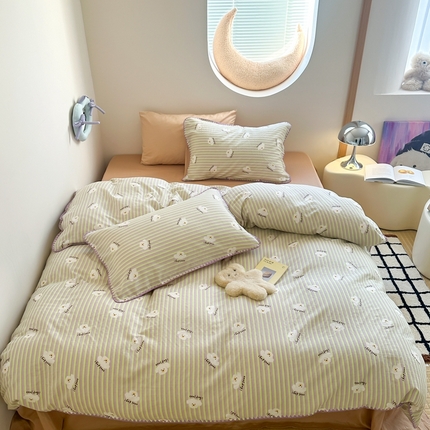 91家纺网 家纺一手货源 找家纺 （总）觅糖 2025新款全棉双层纱三角针萌趣卡通系列