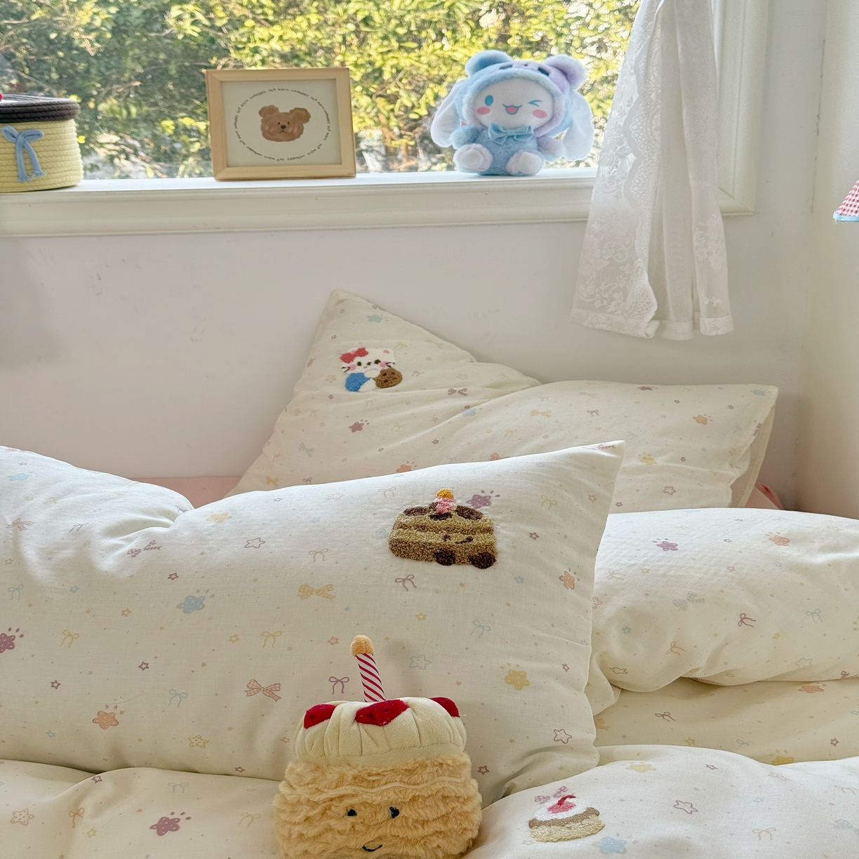 91家纺网 家纺一手货源 找家纺 （总）澳萝拉2025春夏新款全棉纯棉双层纱毛巾绣四件套