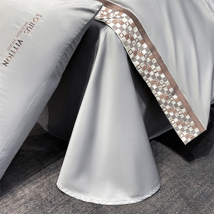 91家纺网 家纺一手货源 找家纺 （总）瑞驰家纺 2025新款长绒棉绣花棋盘格系列四件套