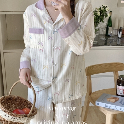 纽约生活 2025新款有氧双层纱 彩色蝴蝶结