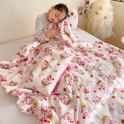 91家纺网 家纺一手货源 找家纺 （总）十九色 2025新款全棉13372ins儿童夏被