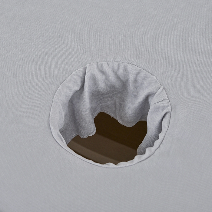 91家纺网 家纺一手货源 找家纺 不打烊家纺 2025新款贡棉美 容床罩印花款-花千城（支持logo定制） 花千城绿色拼灰色