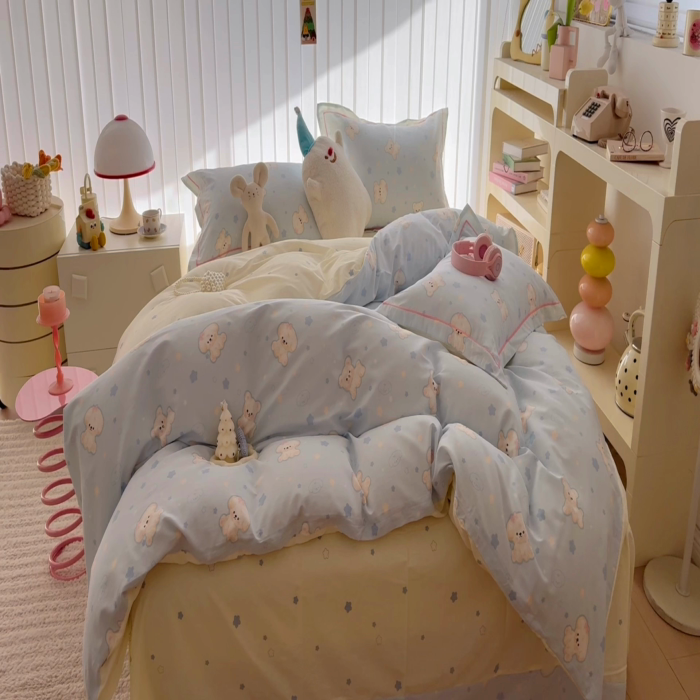 91家纺网 家纺一手货源 找家纺 （总）于果 2025新款全棉13370四件套