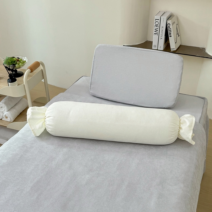 91家纺网 家纺一手货源 找家纺 不打烊家纺 2025新款贡棉美 容床罩印花款-梦之语（支持logo定制） 梦之语灰色