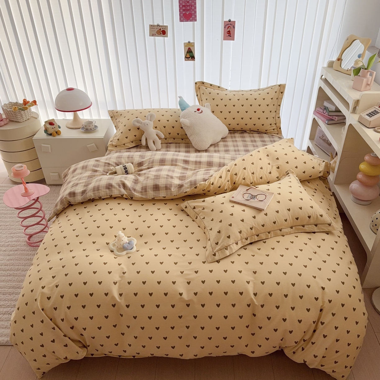 91家纺网 家纺一手货源 找家纺 于果 2025新款全棉13370四件套 满心欢喜