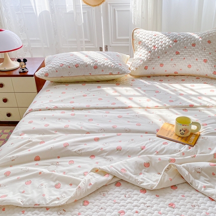 邵依家纺 2025新款A类凉感丝夏凉被印花夏被四件套空调被 晴朗