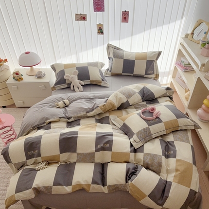 于果 2025新款全棉13370四件套 雅格