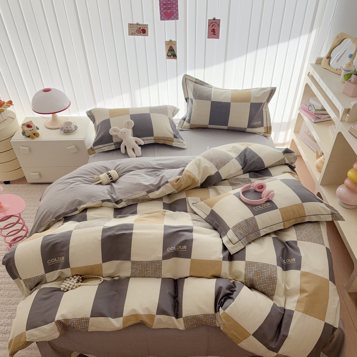 91家纺网 家纺一手货源 找家纺 于果 2025新款全棉13370四件套 雅格