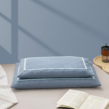 91家纺网 家纺一手货源 找家纺 （总）2025新款新品 蕾丝提花回形系列全荞麦枕头枕芯