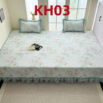 91家纺网 家纺一手货源 找家纺 （总）手艺人家纺 2025新款精美蕾丝花边款夹棉绗缝炕盖榻榻米炕垫防滑炕垫炕盖榻榻米炕垫榻榻米垫床盖榻榻米炕盖炕垫KH01-KH27