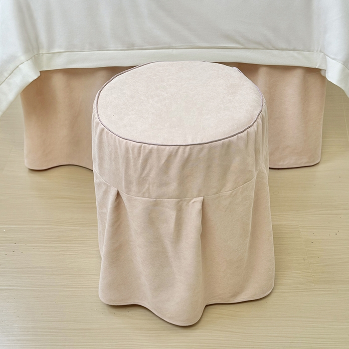 91家纺网 家纺一手货源 找家纺 不打烊家纺 2025新款贡棉美 容床罩印花款-梦之语（支持logo定制） 梦之语卡其色