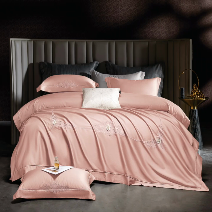 91家纺网 家纺一手货源 找家纺 （总）诗黛尔2025春夏新款全棉长绒棉刺绣四件套--巴洛克系列