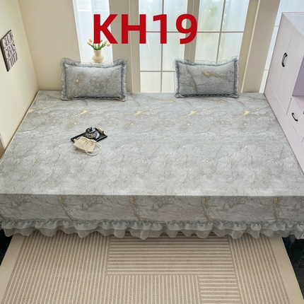 手艺人家纺 2025新款精美蕾丝花边款夹棉绗缝炕盖榻榻米炕垫防滑炕垫炕盖榻榻米炕垫榻榻米垫床盖榻榻米炕盖炕垫KH01-KH27 KH19