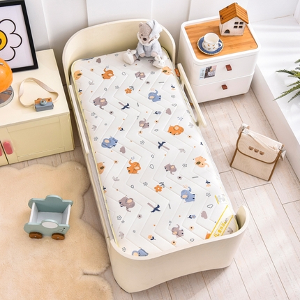 91家纺网 家纺一手货源 找家纺 总 嗨生活2025新款加厚A类针织面料乳胶床垫幼儿园儿童床垫