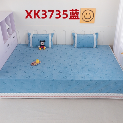 91家纺网 家纺一手货源 找家纺 手艺人家纺 2025新款雪尼尔复合炕盖榻榻米炕垫防滑炕垫炕盖榻榻米炕垫榻榻米垫床盖榻榻米炕盖炕垫XK3735XK3736 XK3735蓝