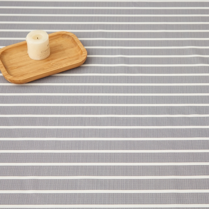 91家纺网 家纺一手货源 找家纺 慕梵家居 2025新款全棉老粗布床笠系列 全棉老粗布-宽条灰