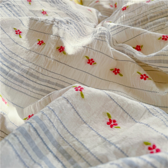 91家纺网 家纺一手货源 找家纺 （总）琪格格纺织 2025新款美式田园色织提花系列四件套