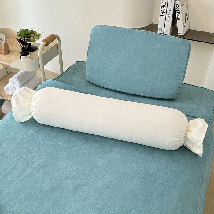 91家纺网 家纺一手货源 找家纺 不打烊家纺 2025新款贡棉美 容床罩印花款-梦之语（支持logo定制） 梦之语绿色