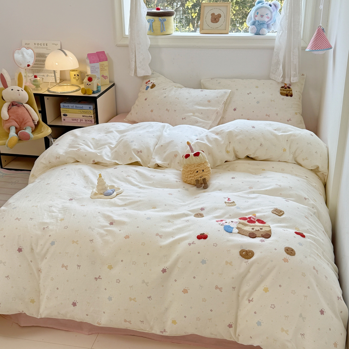 91家纺网 家纺一手货源 找家纺 （总）澳萝拉2025春夏新款全棉纯棉双层纱毛巾绣四件套