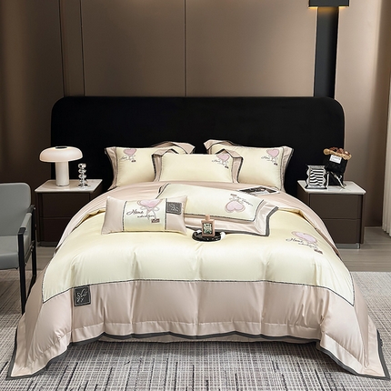 91家纺网 家纺一手货源 找家纺 （总）2025新款长绒棉四件套宝宝绒贴布绣套件