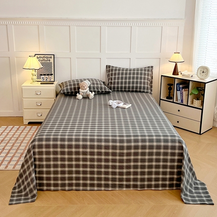 91家纺网 家纺一手货源 找家纺 （总）曼陀罗2025新款无印风床单