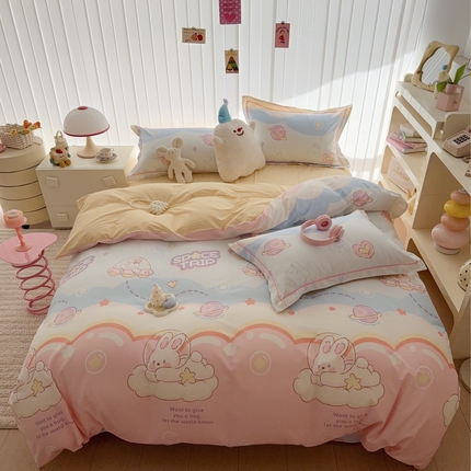 91家纺网 家纺一手货源 找家纺 （总）于果 2025新款全棉13370四件套