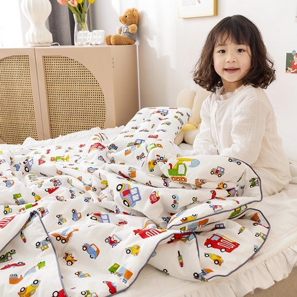 91家纺网 家纺一手货源 找家纺 （总）十九色 2025新款全棉13372ins儿童夏被