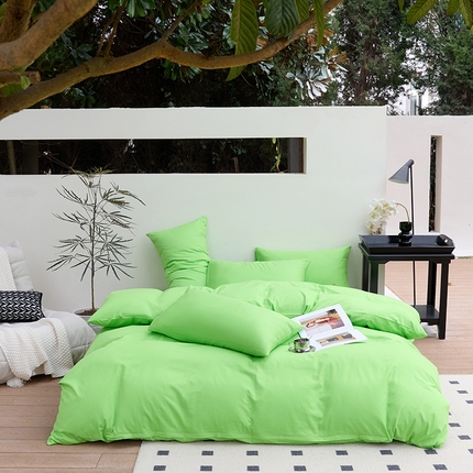 91家纺网 家纺一手货源 找家纺 （总）期遇2025新款全棉13374纯色四件套