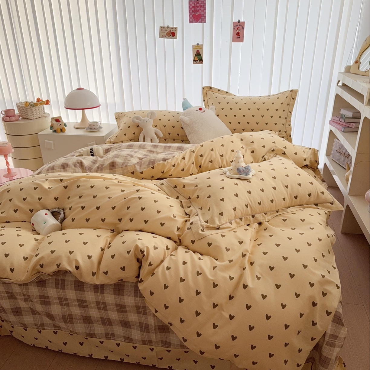 91家纺网 家纺一手货源 找家纺 于果 2025新款全棉13370四件套 满心欢喜