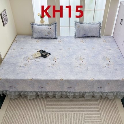 手艺人家纺 2025新款精美蕾丝花边款夹棉绗缝炕盖榻榻米炕垫防滑炕垫炕盖榻榻米炕垫榻榻米垫床盖榻榻米炕盖炕垫KH01-KH27 KH15