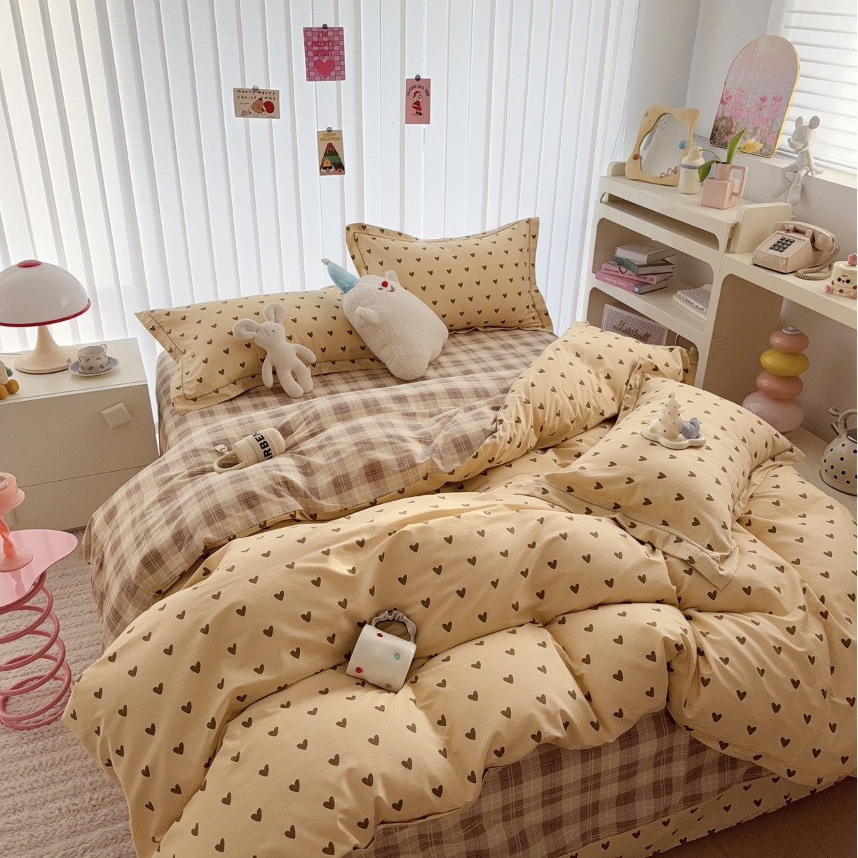 91家纺网 家纺一手货源 找家纺 于果 2025新款全棉13370四件套 满心欢喜