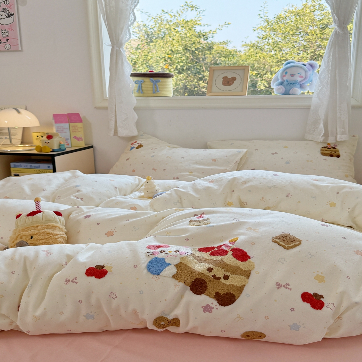 91家纺网 家纺一手货源 找家纺 （总）澳萝拉2025春夏新款全棉纯棉双层纱毛巾绣四件套