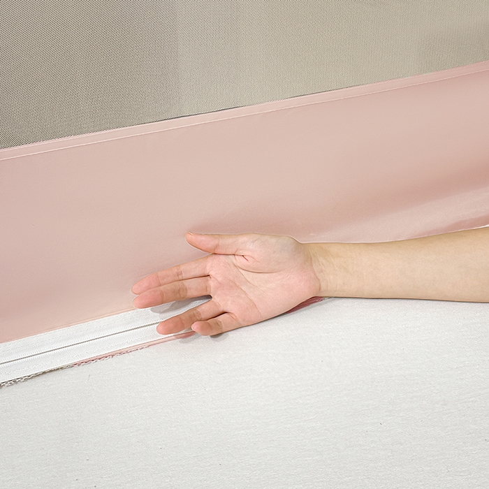 91家纺网 家纺一手货源 找家纺 青竹苑2025新款花边款床笠底防摔坐床蚊帐-铃兰花开 铃兰花开-珊瑚粉