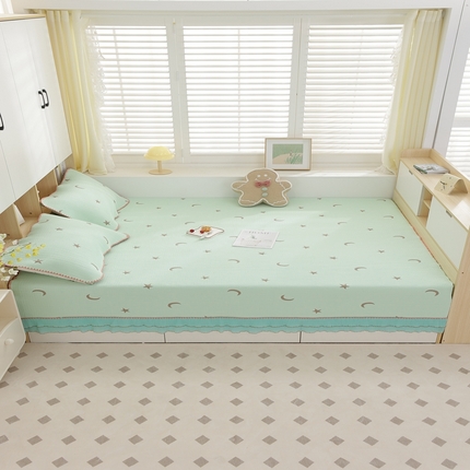 手艺人2025新款亲肤舒适纯棉A类不防滑炕盖榻榻米炕垫AK01-AK06 AK02绿