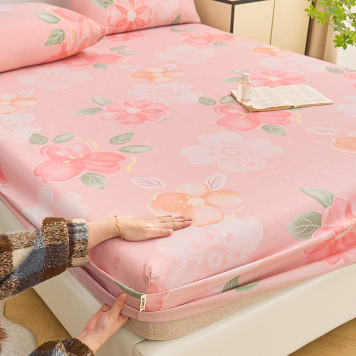 91家纺网 家纺一手货源 找家纺 首爱2025新款原棉老粗布床笠支持特殊规格定制 常年不断货 大批量供应  面朝花海