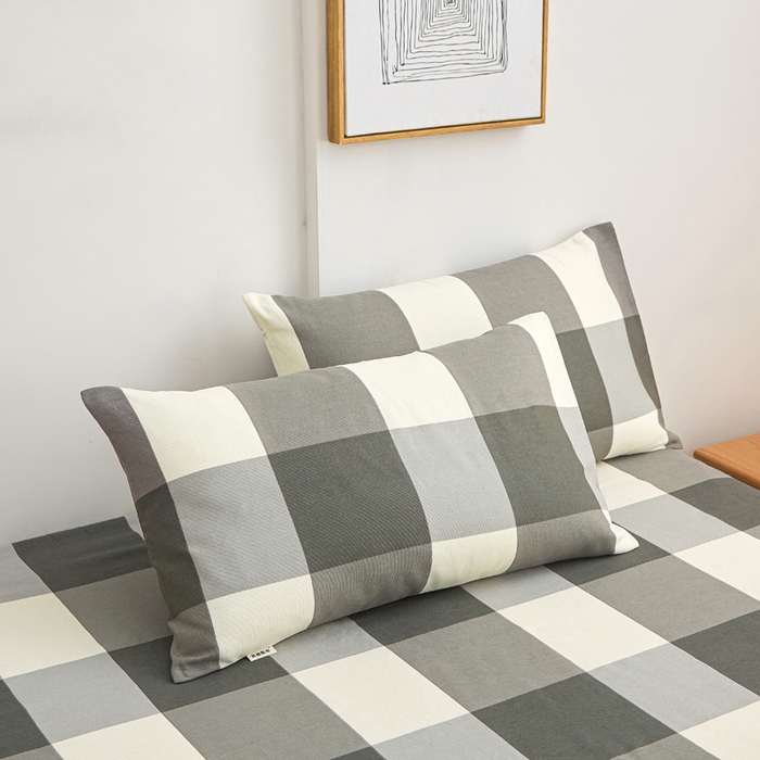 91家纺网 家纺一手货源 找家纺 首爱2025新款原棉老粗布床笠支持特殊规格定制 常年不断货 大批量供应  灰格